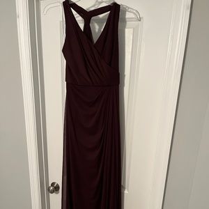 David's Bridal Bridesmaid Dress in Wine